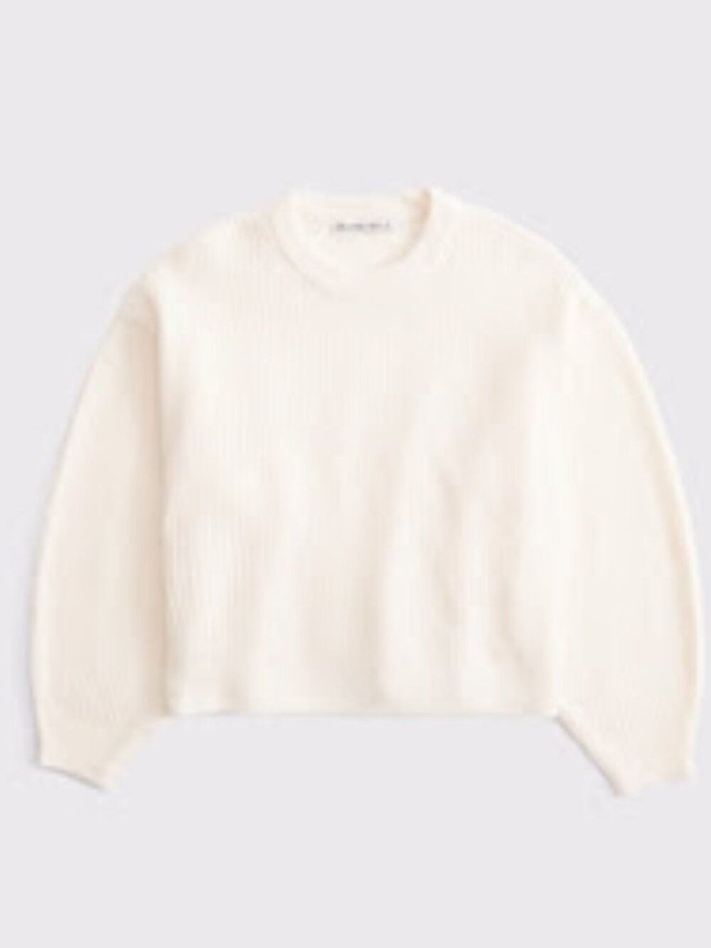 Abercrombie Barrel Sleeve Sweater in Cream